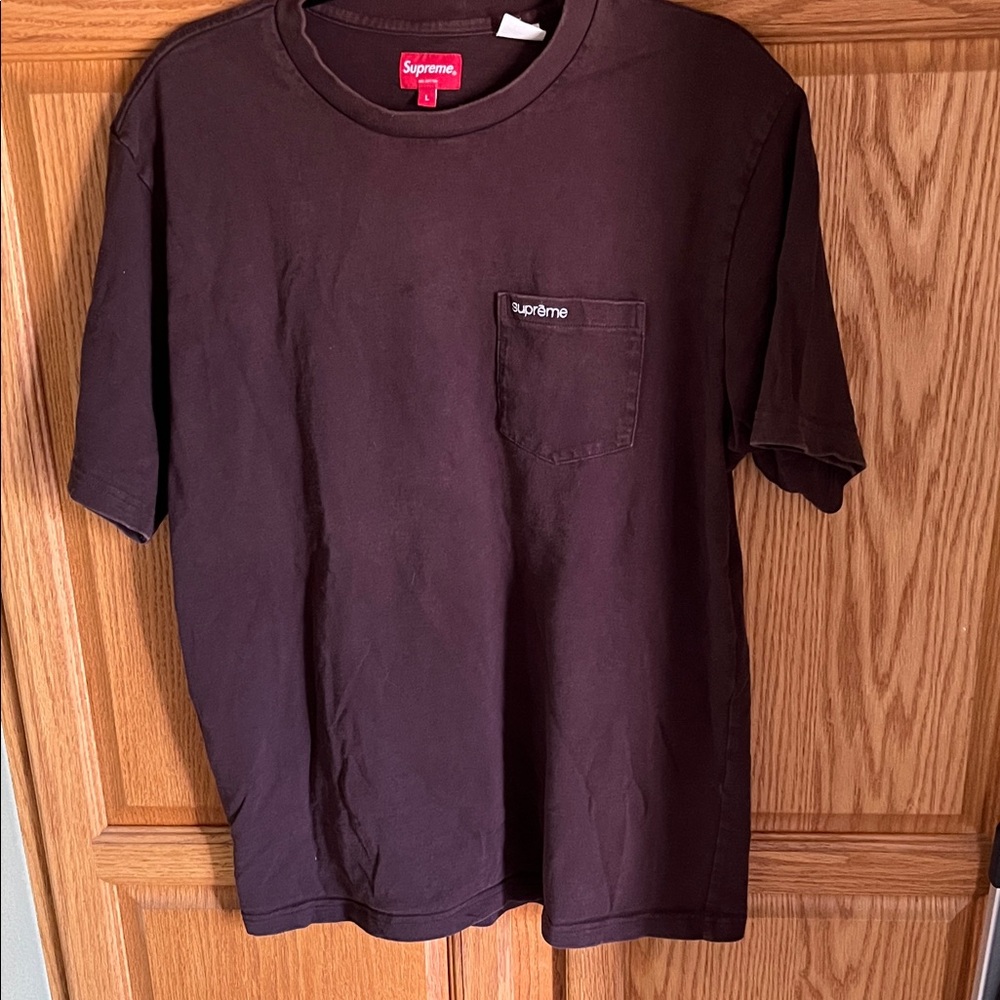 Supreme Men's Brown T-Shirt Large